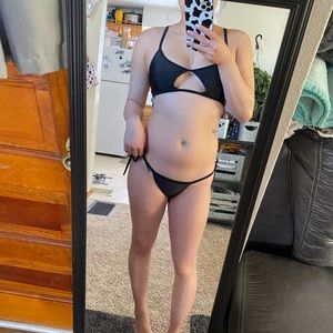 Black two piece Swim Suit